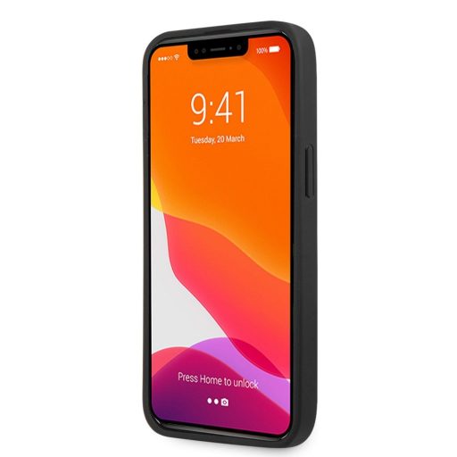 Guess bőrhatású SZÜRKE iPhone 13 Pro tok, hátlap