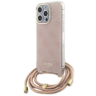   Guess tok + crossbody strap Pink Apple Iphone 15 Pro Max készülékhez guhcp15lhc4sep