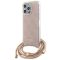 Guess tok + crossbody strap Pink Apple Iphone 15 Pro Max készülékhez guhcp15lhc4sep
