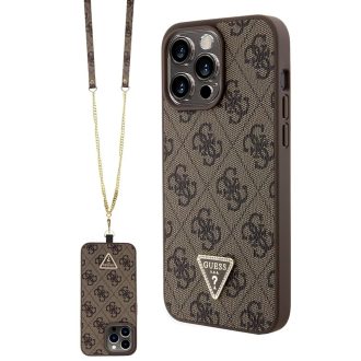  Guess tok + crossbody strap Barna Apple Iphone 15 Pro Max készülékhez guhcp15xp4tdscpw