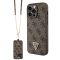 Guess tok + crossbody strap Barna Apple Iphone 15 Pro Max készülékhez guhcp15xp4tdscpw