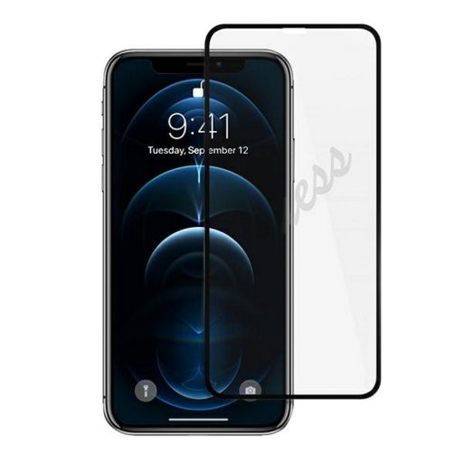 Guess logós 3D kijelzővédő üvegfólia iPhone 12 Pro / 12 készülékekre