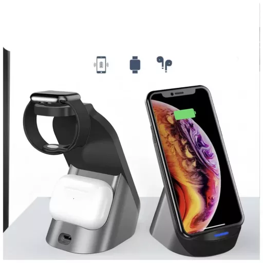 Tech-Protect H18 3 az 1-ben vezeték nélküli töltő állomás Apple készülékekhez