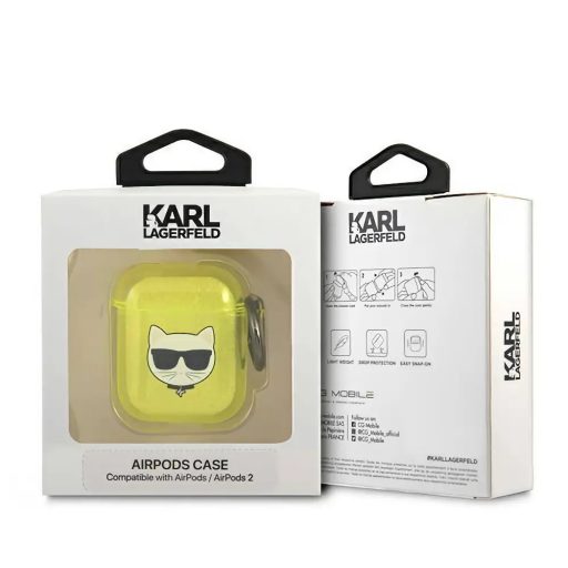 Karl Lagerfeld Apple Airpods tok SÁRGA