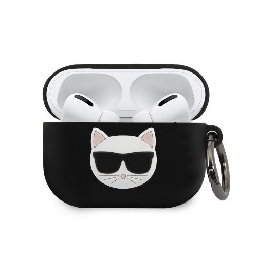 Karl Lagerfeld Choupette Apple Airpods Pro tok FEKETE