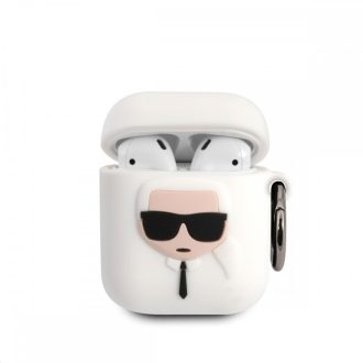 Karl Lagerfeld Apple Airpods tok FEHÉR