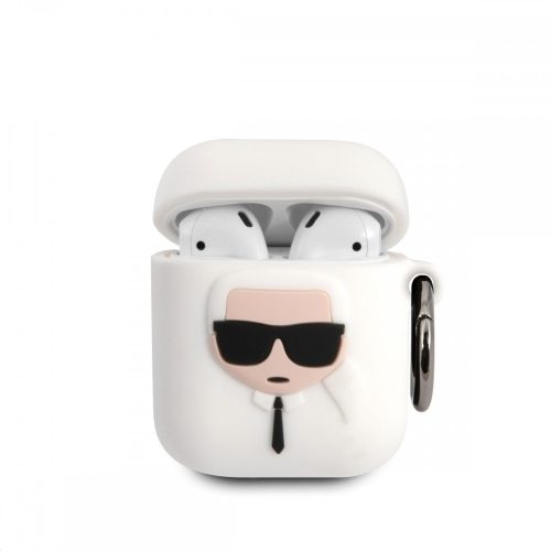 Karl Lagerfeld Apple Airpods tok FEHÉR