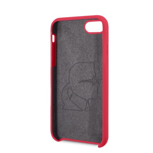 Karl Lagerfeld Szilikon soft-touch tok, hátlap PIROS iPhone SE / 8 / 7