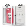 Karl Lagerfeld Szilikon soft-touch tok, hátlap PIROS iPhone SE / 8 / 7
