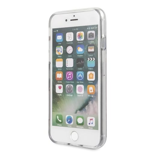 Karl Lagerfeld csillogós ezüst tok, hátlap iPhone 8 / 7 / SE