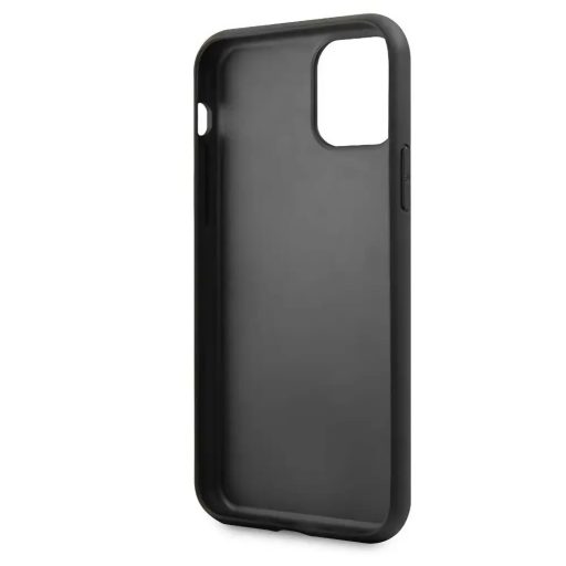 Karl Lagerfeld Karl és Choupette bőrhatású mintás tok, hátlap FEKETE iPhone 11 Pro