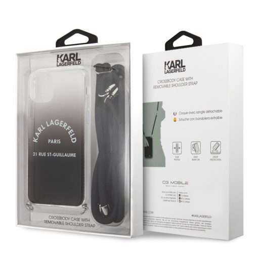 Karl Lagerfeld tok, hátlap vállpánttal iPhone 11 Pro