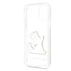 Karl Lagerfeld Choupette mintás szilikon tok, hátlap iPhone 11