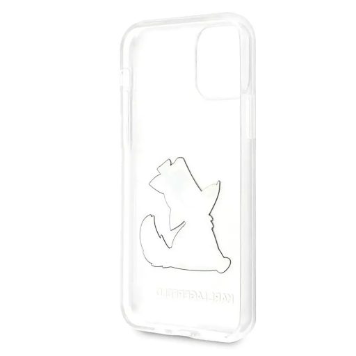Karl Lagerfeld Choupette mintás szilikon tok, hátlap iPhone 11
