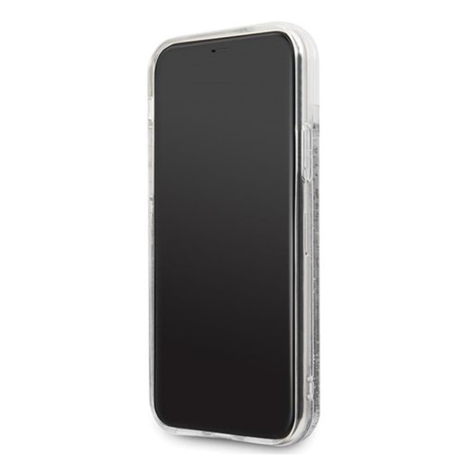 Karl Lagerfeld Karl mintás glitteres folyós szilikon tok, hátlap iPhone 11