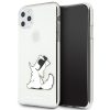 Karl Lagerfeld Choupette mintás átlátszó szilikon tok, hátlap iPhone 11 Pro Max