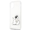 Karl Lagerfeld Choupette mintás átlátszó szilikon tok, hátlap iPhone 11 Pro Max