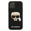 Karl Lagerfeld logós tok, hátlap FEKETE iPhone 12 Pro Max