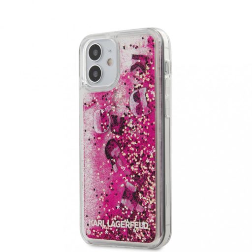 Karl Lagerfeld glitteres folyós tok, hátlap iPhone 12 Pro Max