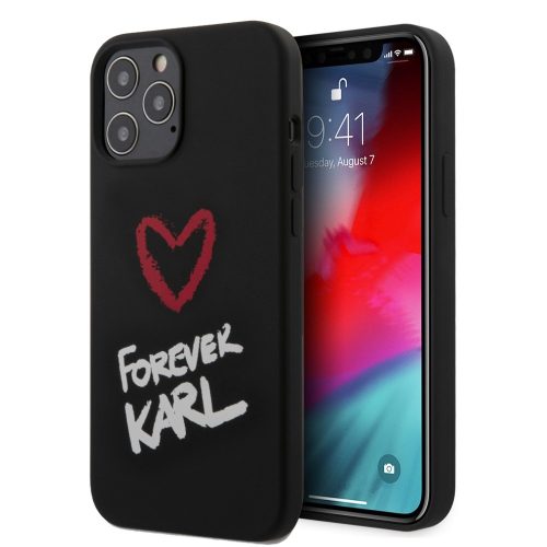 Karl Lagerfeld forever karl mintás tok, hátlap iPhone 12 / 12 Pro