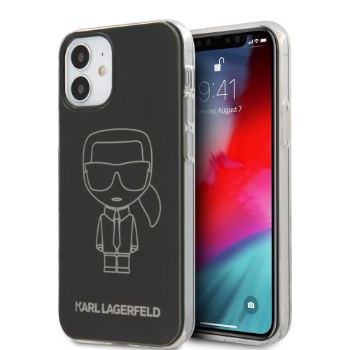 Karl Lagerfeld karl mintás tok, hátlap iPhone 12 mini