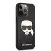 Karl Lagerfeld karl mintás fekete iPhone 13 Pro tok, hátlap