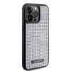 Karl Lagerfeld csillogós ezüst iPhone 15 Pro Max tok, hátlap klhcp15xhdsplg