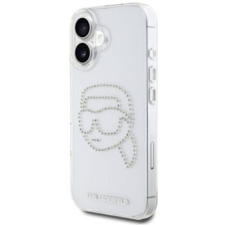   Karl Lagerfeld Apple iPhone 16 kompatibilis hátlap tok, átlátszó klhcp16shkhdcelt