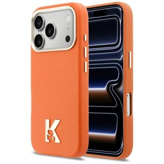   Karl Lagerfeld Apple iPhone 17 Pro MagSafe kompatibilis hátlap tok, narancs klhmp17l5pgfkhgo