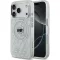 Karl Lagerfeld Glitter Apple iPhone 17 Pro MagSafe kompatibilis hátlap tok, átlátszó klhmp17lhmkbkhog