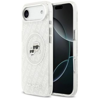   Karl Lagerfeld Apple iPhone Air MagSafe kompatibilis hátlap tok,átlátszó csillogós klhmp17mhmkbkchog