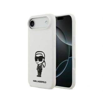   Karl Lagerfeld Apple iPhone Air MagSafe kompatibilis hátlap tok, fehér klhmp17mskigroh