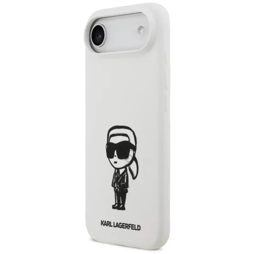 Karl Lagerfeld Apple iPhone Air MagSafe kompatibilis hátlap tok, fehér klhmp17mskigroh