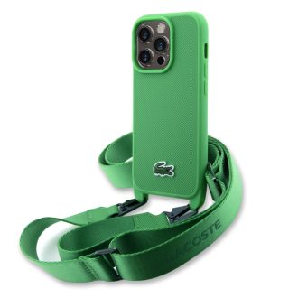   Lacoste Apple iPhone 15 Pro Max hátlap tok, zöld lchcp15xspvcn