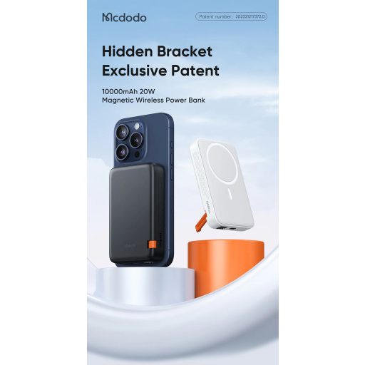 McDodo MagSafe PowerBank 10.000 mAh 20W Fekete