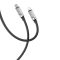 XO NB-Q252B Type-C - Lightning adatkábel, 27W, 1m FEKETE