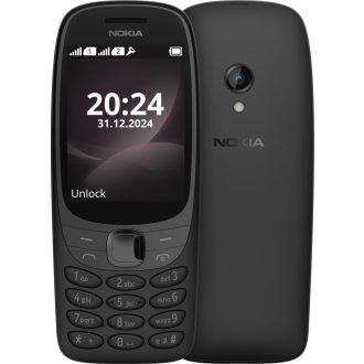   Nokia 6310 (2024) nyomógombos telefon FEKETE Kártyafüggetlen Használt