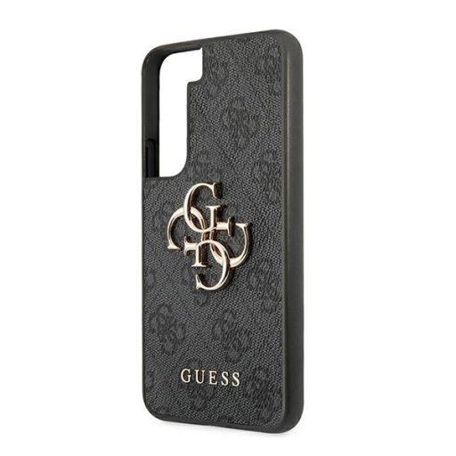 Guess PU 4G Metal Logo Samsung Galaxy S22 hátlap tok, szürke