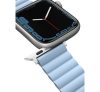 Uniq Revix mágneses szilikon szíj Apple Watch 42/44/45/49mm, fehér/kék