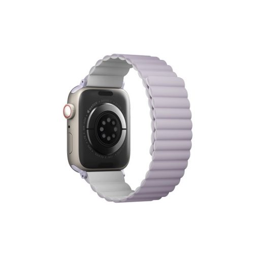 Uniq Revix mágneses szilikon szíj Apple Watch 42/44/45/49mm, lila/fehér