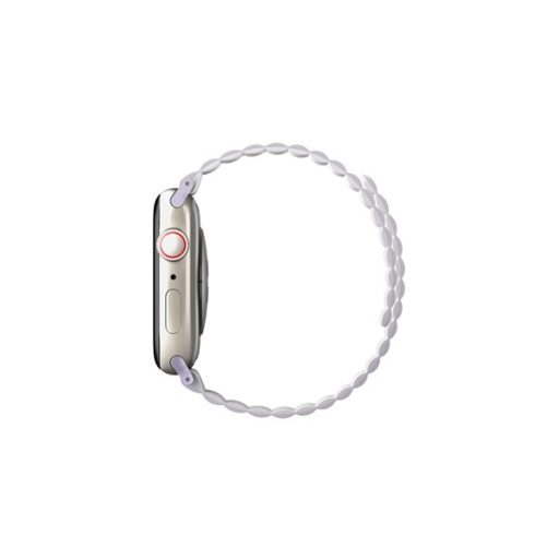 Uniq Revix mágneses szilikon szíj Apple Watch 42/44/45/49mm, lila/fehér