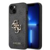 Guess PU 4G Metal Logo Apple iPhone 14 Pro Max hátlap tok, szürke GUHCP14X4GMGGR