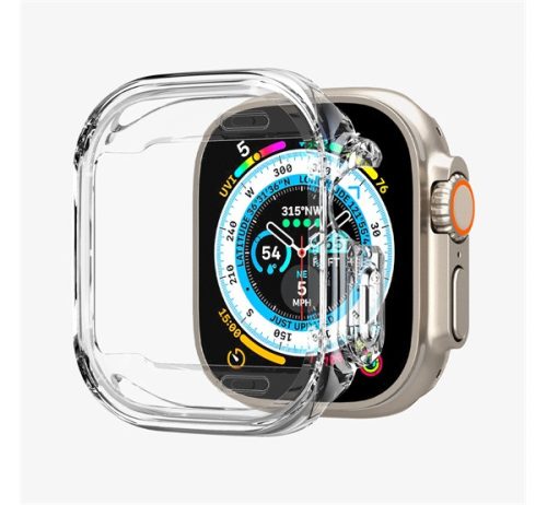 Spigen Ultra Hybrid Apple Watch Ultra 49mm Crystal Clear tok, átlátszó