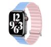 Phoner Apple Watch mágneses műbőr/szilikon 38/40/41mm, rózsaszín/kék