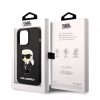 Karl Lagerfeld Liquid Ikonik NFT szilikon hátlap tok Apple iPhone 14 Pro Max, fekete KLHCP14XSNIKBCK