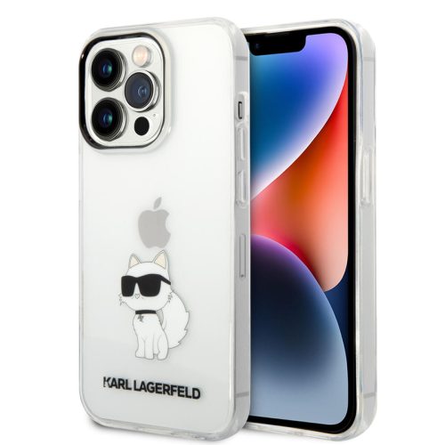 Karl Lagerfeld IML Choupette NFT hátlap tok Apple iPhone 14 Pro Max, átlátszó KLHCP14XHNCHTCT