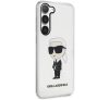 Karl Lagerfeld Ikonik Samsung Galaxy S23 szilikon tok, átlátszó
