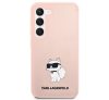 Karl Lagerfeld Silicone Choupette Samsung Galaxy S23 szilikon tok, rózsaszín