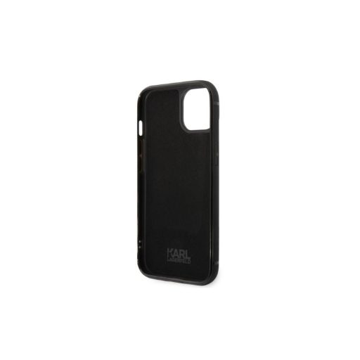 Karl Lagerfeld Signature Logo Cardslot Apple iPhone 14 hátlap tok, fekete KLHCP14SCSSK