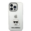 Karl Lagerfeld Choupette Body Apple iPhone 14 Pro Max hátlap tok, átlátszó KLHCP14XCTTR